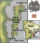 Santa Catarina Island -Map